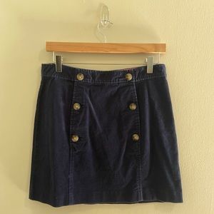Vineyard Vines navy corduroy skirt